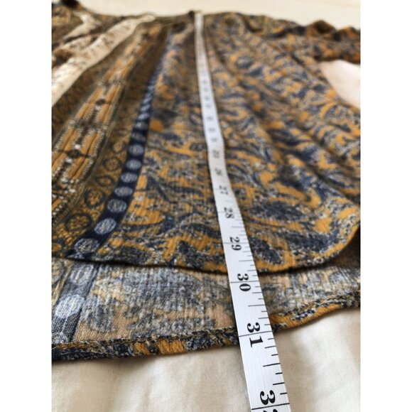 Mason & Belle Women's Boho Chic Peasant Tunic Top 2x Yellow Tassels Bohemian - Picture 9 of 9